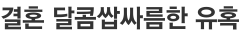 결혼 달콤쌉싸름한 유혹