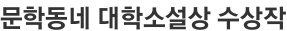 문학동네 대학소설상 수상작