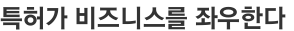 특허가 비즈니스를 좌우한다 